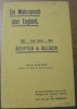 Ein Wahrspruch über England. 1882 - 1914, zwei Daten Ägypten & Belgien.. RIFAT, M.M.
