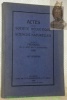 Actes de la Société Helvétique des Sciences Naturelles réunie à Fribourg du 29 Août au 1er Septembre 1926.. 