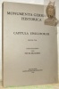 Capitula Episcorum. Erster Teil. Monumenta Germaniae Historica.. BROMMER, Peter.