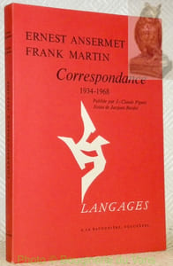 Correspondance 1934-1968. Publiée par J.-Claude Piguet. Notes de Jacques Burdet. Collection Langages.