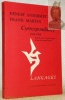Correspondance 1934-1968. Publiée par J.-Claude Piguet. Notes de Jacques Burdet. Collection Langages.. ANSERMET, Ernest. - MARTIN, Frank.