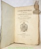 Lettre Pastorale de Monseigneur l’Archevêque de Trêves, Evêque d’Augsbourg. Réimprimée sous l’approbation de Monseigneur l’Evêque de Lausanne et ...