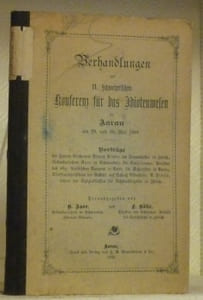 Verhandlungen der II. Schweizerischen Konferenz für das Idiotenwesen in Aarau am 29. und 30 Mai 1899.