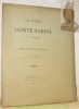 La Porte de Sainte-Sabine à Rome. Etude archéologique.. BERTHIER, J.-J.