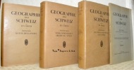 Geographie der Schweiz. 4 Bande. 1: Natur des Landes. Mit 6 Tafeln und 154 Abbildungen im Text. 2: Volk, Wirtschaft, Siedlung, Staat. Mit 7 Tafeln, ...