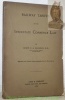 Railway tariffs and the interstate commerce Law.. SELIGMAN, Edwin R.A.