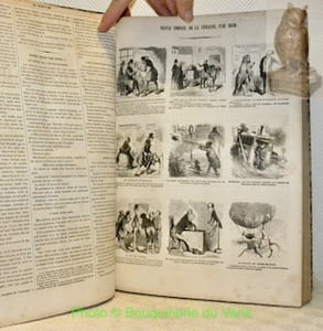 Le Charivari. Numéros comportant principalement la Chronique de la semaine de Cham et Soulouque et sa Cour. Dix-neuvième année 60 numéros, vingtième année, 54 numéros, chaque numéro comporte 2 feuilles.