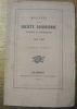 Bulletin de la Société Savoisienne d’histoire et d’archéologie. 1861 - 1862. Premier numéro.. 
