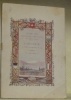 La Fédération des Sociétés d’Agriculture de la Suisse Romande 1881-1906. Notice publiée à l’occasion du XXVe anniversaire.. BOREL, C.