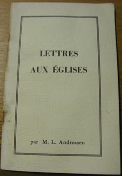 Lettres aux églises.. ANDREASEN, M. L.
