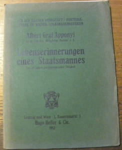 Lebenserinnerungen eines Staatsmannes. 