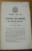 PROJET DE LOI sur l’Election des membres du Grand Conseil.Par le Grand-Conseil de la République et Canton de Neuchâtel.. 