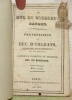 Le Duc de Bordeaux batard. Protestation du Duc d’Orléans, aujourd’hui Louis-Philippe Ier, Roi des français, contre la naissance du prétendu Duc de ...