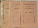 Nouvelles. 3 volumes. Oeuvres complètes édition du centenaire.. TÖPFFER, Rodolphe.