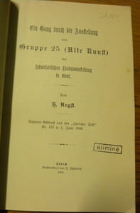 Ein Gang durch die Austellung von Gruppe 25 (Alte Kunst) der Schweizerischen Landesaustellung in Genf.