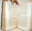 Manuscrit du XVIIIe siècle. Livre des Ordonnances souveraines de Fribourg.. 