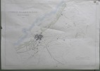 Commune de Estavayer-le-Lac. Plan d’ensemble. Levé par G. Pillonel.Carte topopographique au 5.000, format 1mx70cm.. 