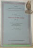 Lettres à Philandre (1637-1638). Texte inédits, établi, présenté et annoté par Georges Couton et Yves Giraud. Collection Seges.. HERCULE, Père. - ...