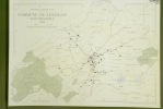 Commune de Lentigny. Plan d’ensemble. Levé par A. Kuriger.Carte topographique 5.000. Format  70x50cm.. 