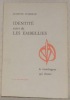 Identité suivi de: Les embellies (Poèmes).. D’ARZILLE, Juliette.