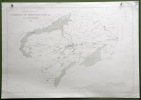 Commune de Prez-vers-Noréaz Plan d’ensemble. Levé par A. Kuriger. Carte topographique 5:000. Format 100x70cm.. 