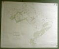 Commune de Châtonnaye. Plan d’ensemble.  Levé par J. Ansermot. Carte topographique 5:000. Format 80x100cm.. 