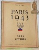 Paris 1943. Ville de Paris, Inspection Général des Beaux-Arts. Arts, lettres.. 