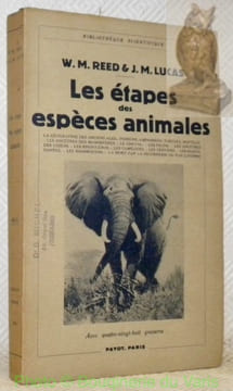 Les étapes des espèces animales. Avec 88 gravures. Collection Bibliothèque scientifique.. REED, W.M. - LUCAS, J.M