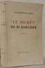 Le secret du Dr Baratier. Roman.. CHABLE, Jacques-Edouard.