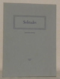 Solitudes. - Conte Oratoire. - Les Jeux Dionysiens.