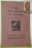 Notes d’un amateur de musique. Avec une introduction de André Coeuroy. Les Cahiers de Paris. Deuxième Série. 1926. Cahier I.. NERVAL, Gérard de.