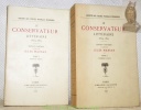 Le conservateur littéraire. 1819 - 1821. Edition critique. Tome I et II.. MARSAN, Jules.