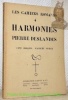 Harmonies. Collection Les Cahiers Romands 4. Illustrations de d’Albert Muret.. DESLANDES, Pierre.