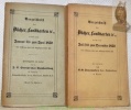 Verzeichniss der Bücher, Landkarten a., welche vom Januar bis Juni 1852 und Juli zum December, neu erschien oder aufgelegt sind. Hrsg. und verlegt von ...