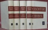 ECHTER-BIBEL. Das Alte Testament. Neue, erweiterte Ausgabe. 4 Bänden und einem Registerband.. 