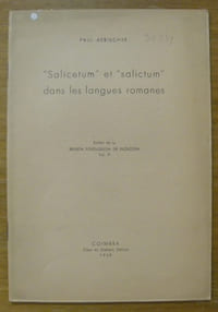“Salicetum” et “salictum” dans les langues romanes. Extrait de Revista Portuguesa de Filologia.