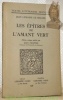 Les épîtres de l’Amant vert. Edition critique publiée par Jean Frappier. Collection Textes littéraires français.. LEMAIRE DE BELGES, Jean.