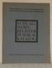 SCHLAGWORTREGISTER zum Real Katalog. Freiherrlich C. Von Rothschildsche öffentliche Bibliothek - Frankfurt. Erweiterter Neudruck 1926.. Kollektiv.