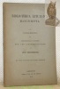 Bibliotheca liturgica manuscripta. Nach Handschriften der Grossherzoglich Badischen Hof- und Landesbibliothek. Mit einem Vorworte von Wilhelm ...