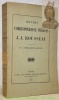 Oeuvres et correspondance inédites de J.-J. Rousseau.. STRECKEISEN-MOULTOU, M. G. (Publié par). - ROUSSEAU, J.-J.