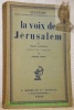 La voix de Jérusalem. Collection : “Judaisme”. ZANGWILL, Israel.