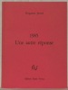 1985. Une autre réponse.. JUNOD, Huguette.