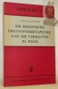 Die Sowjetische Erkenntnismetaphysik und ihr Verhältnis zu Hegel. Sovietica.. BALLESTREM, Karl G.