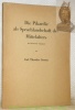Die Pikardie als Sprachlandschaft des Mittelalters (auf Grund der Urkunden).. GOSSEN, Carl Theodor.
