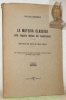 La materia classica nella tragedia italiana del romanticismo. Tesi.. ABBONDIO, Valerio.