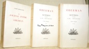 Oberman. Texte original de 1804 précédé du Journal intime d’Oberman par André Monglond. 3 Volumes.. Senancour. - Monglond, André.