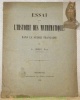 Essai sur l’histoire des mathématiques dans la Suisse française.. ISELY, L.