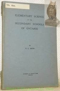 Elementary science in the secondary schools of Ontario. Dissertation.