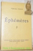 Ephémères. Collection Beaux textes, textes rares, textes inédits.. METERIE, Alphonse.