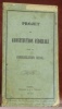 PROJET de Constitution Fédérale pour la Confédération Suisse.. 